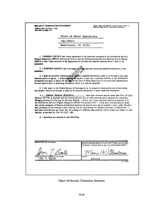 Figure 9-2.-Security Termination Statement.




                   9-10
 