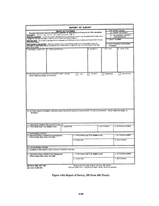 Figure 4-6A.-Report of Survey, DD Form 200 (Front).




                       4-20
 