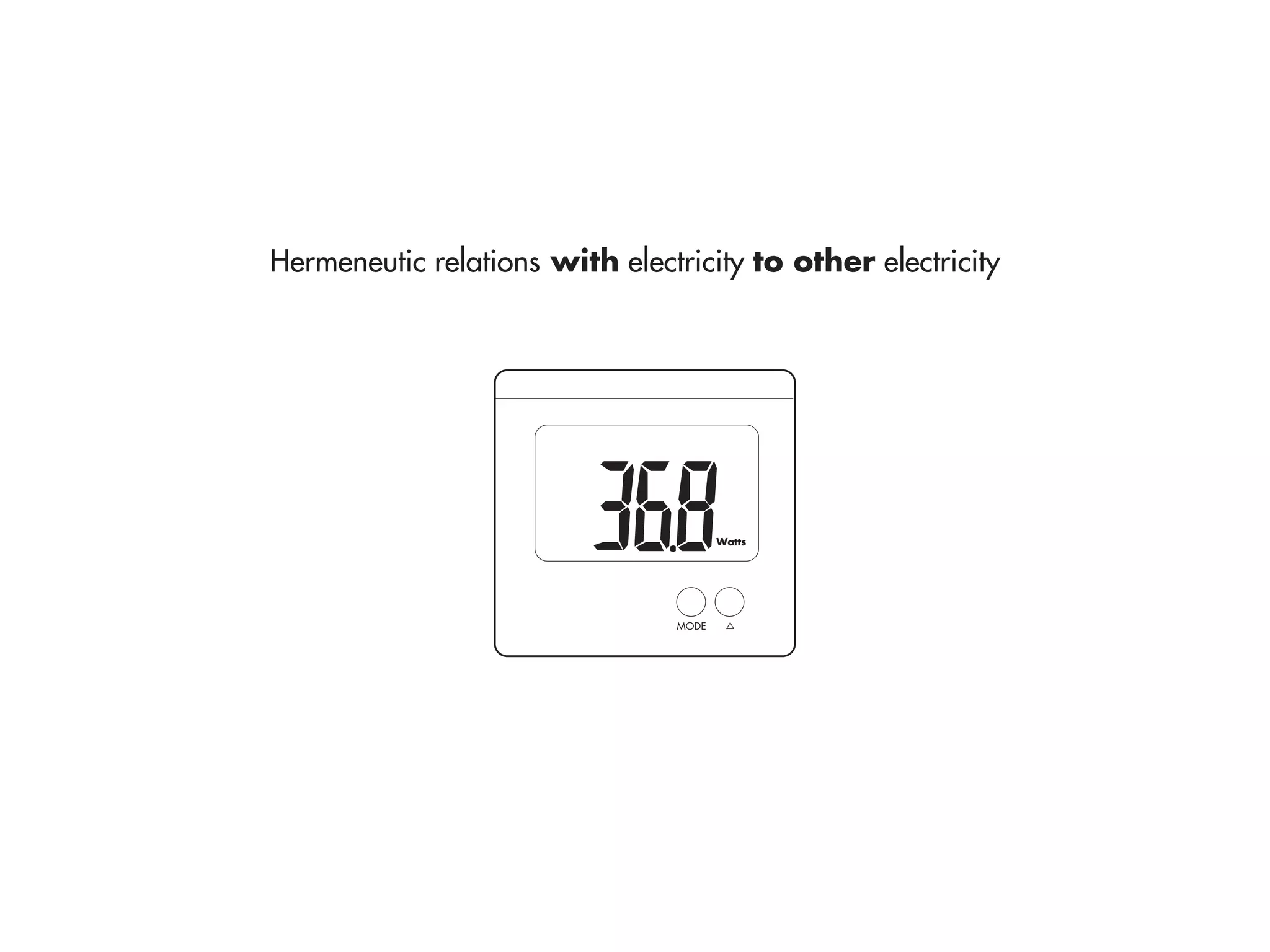 Hermeneutic relations with electricity to other electricity




                                       Watts




                                MODE
 
