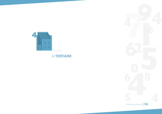le TERTIAIREle TERTIAIRE
Chiffres clés du bâtiment 74
 