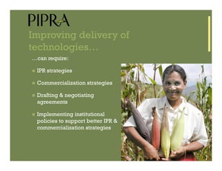 IP Management Strategies in Public Research Institutions