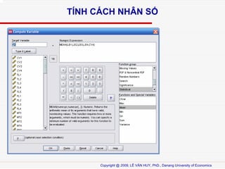 T?NH C?CH NH?N S?

Copyright @ 2009, L? V?N HUY, PhD., Danang University of Economics

 