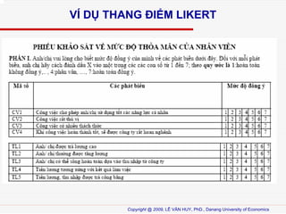 V? D? THANG ?I?M LIKERT

Copyright @ 2009, L? V?N HUY, PhD., Danang University of Economics

 