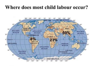 Where does most child labour occur?
 