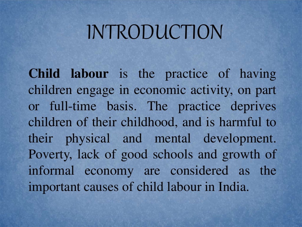 assignment of child labour
