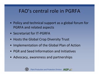 Plant Genetic Resources for Food and Agriculture: A Commons Perspective