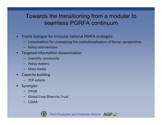 Plant Genetic Resources for Food and Agriculture: A Commons Perspective