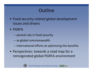 Plant Genetic Resources for Food and Agriculture: A Commons Perspective