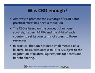 Plant Genetic Resources for Food and Agriculture: A Commons Perspective