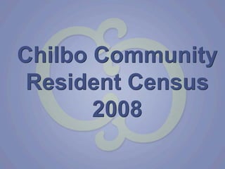 Chilbo Community
 Resident Census
       2008
 