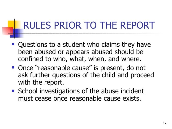 Child Abuse Report Training