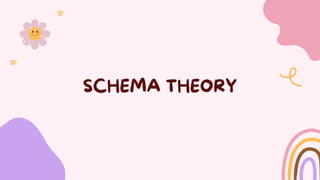 SCHEMA THEORY
 