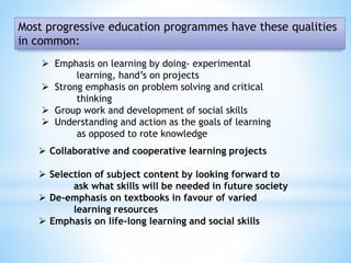 Child centered philosophy for modern teacher | PPTX