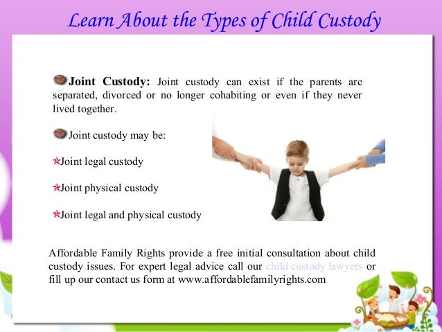 different child custody