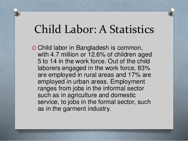 Child labor in bangladesh presentation church