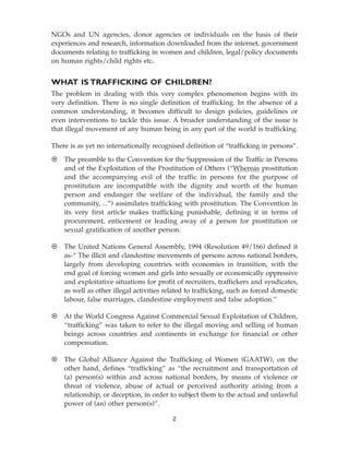 Child Trafficking In India A Situational Analysis