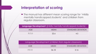 Child Adaptive Behavior Scale - Psychometric assessment | PPTX