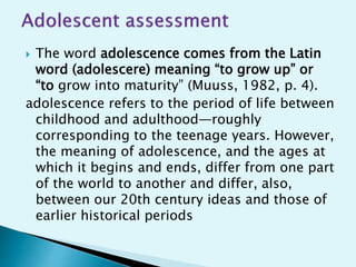 Child & Adolescent Assessment.ppt