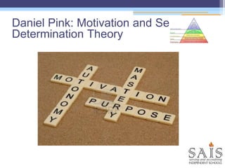 Daniel Pink: Motivation and Self
Determination Theory
 