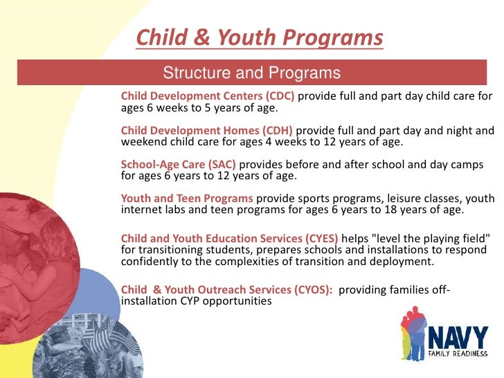 Child and youth programs ppt brief