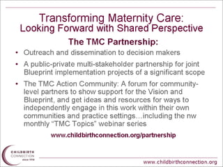 TMC Project Overview and Blueprint for Action: Steps Toward a High ...