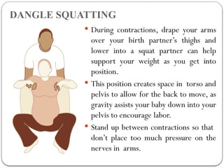 CHILDBIRTH POSITION DURING LABOR AND DELIVERYpptx | PPTX