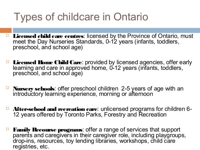 Licensed Home Child Care Agencies Toronto