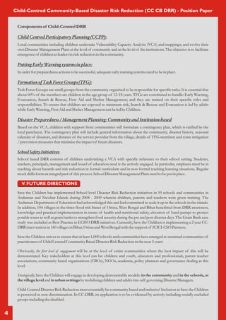 Child centered community based disaster risk reduction