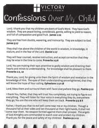 Trinity Kings Family Leadership:"Children of Wisdom Ministry to Children": Confessions Over Our Children...