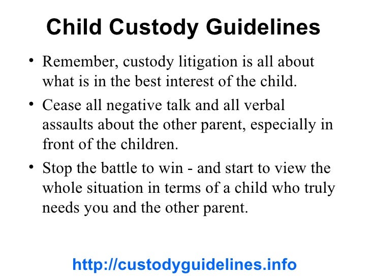 Child Custody Guidelines And How To Win Custody