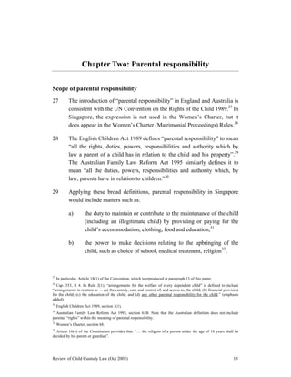 Child Custody Law Dp And Executive Summary | PDF