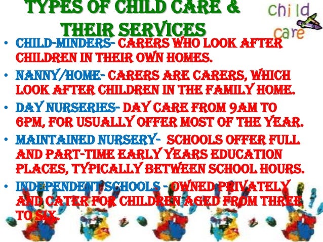 Child day care services