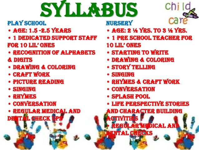 Child day care services