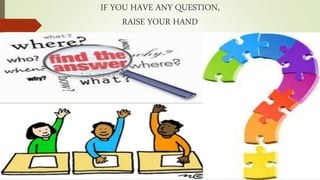 IF YOU HAVE ANY QUESTION,
RAISE YOUR HAND
 