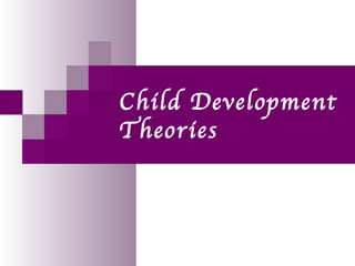 Child Development
Theories
 