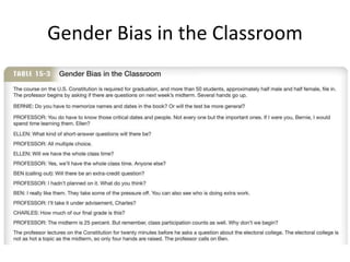 Gender Bias in the Classroom 
