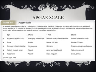 APGAR SCALE 