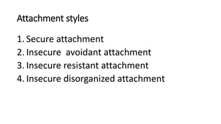 Secure Insecure Wheel Bowlbly's attachment theory--------------- | PPTX