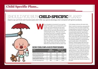 Child Specific Plans..
 