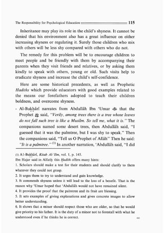 Child education in islam