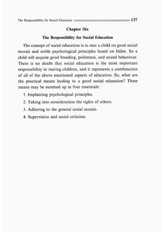 Child education in islam
