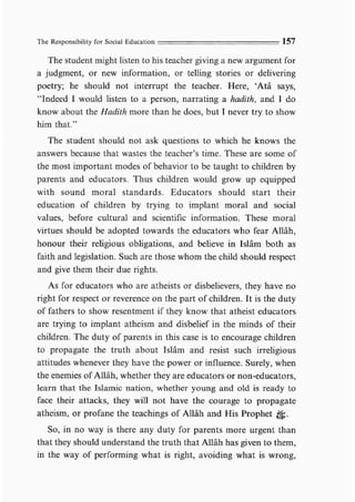 Child education in islam