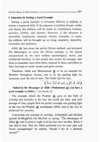 Child education in islam