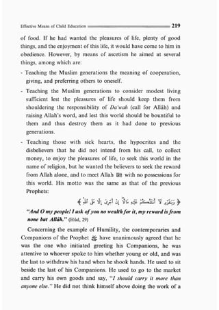 Child education in islam