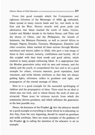 Child education in islam
