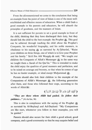 Child education in islam