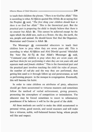 Child education in islam