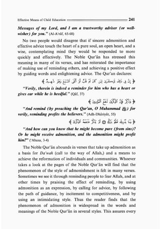Child education in islam