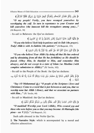Child education in islam