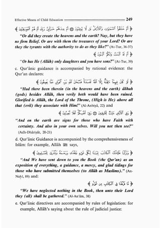 Child education in islam